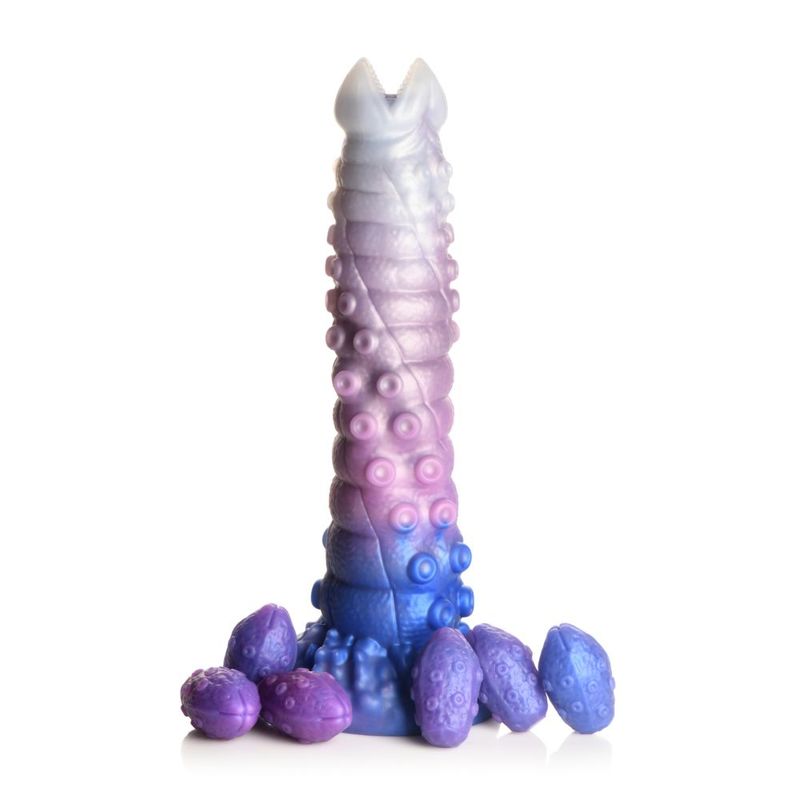 Tenta-Queen Ovipositor Silicone Dildo with Eggs image 1