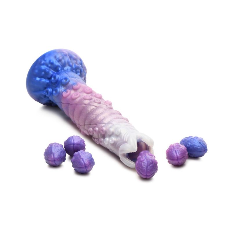 Tenta-Queen Ovipositor Silicone Dildo with Eggs image 3