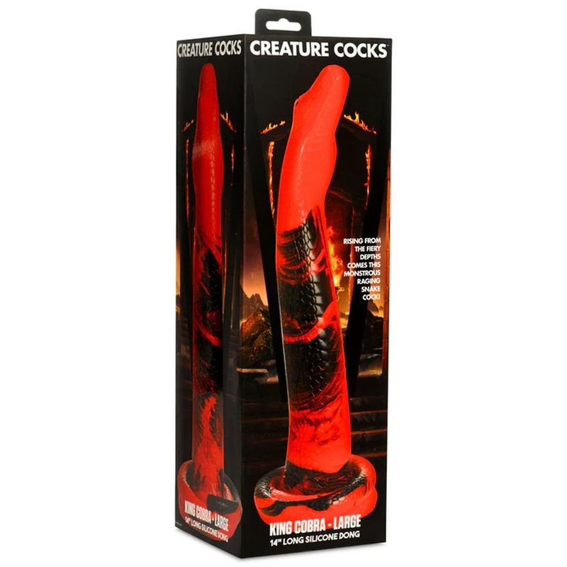 Creature Cocks Large King Cobra 14 in Long Silicone Dong image 6