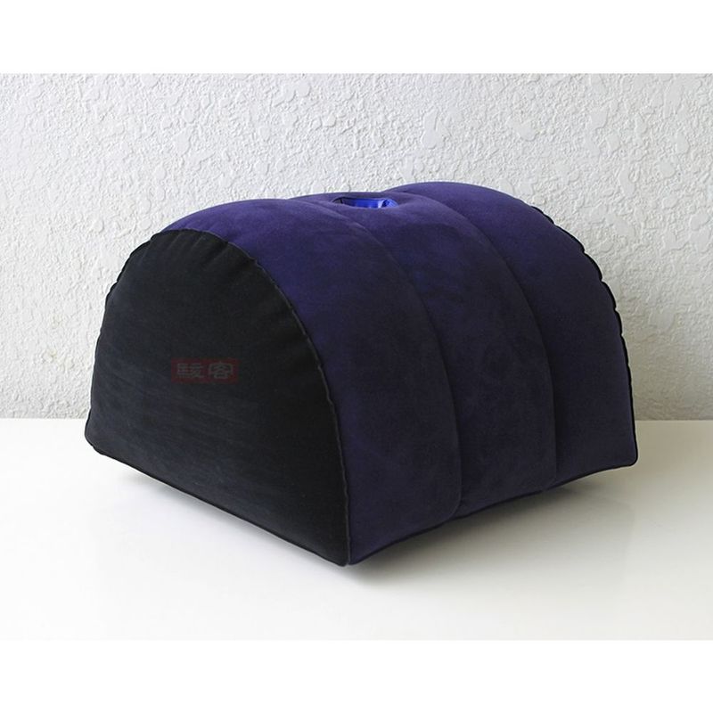 Inflatable Sex Positioning Half Dome Cushion with Toy Holder image 1