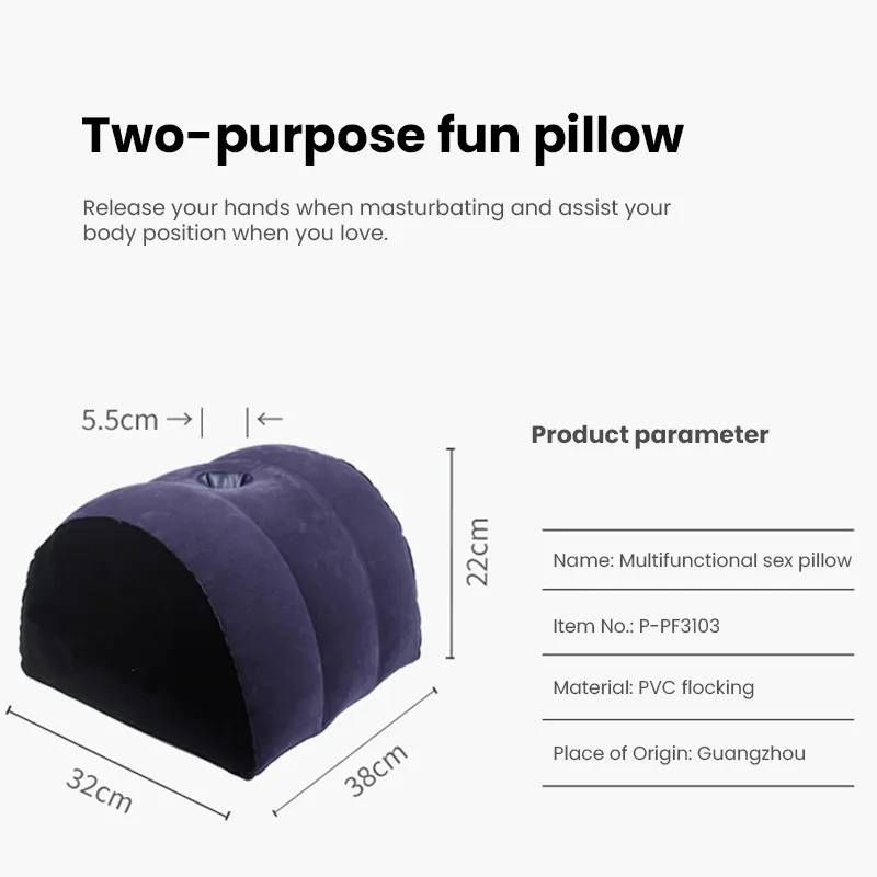 Inflatable Sex Positioning Half Dome Cushion with Toy Holder image 6