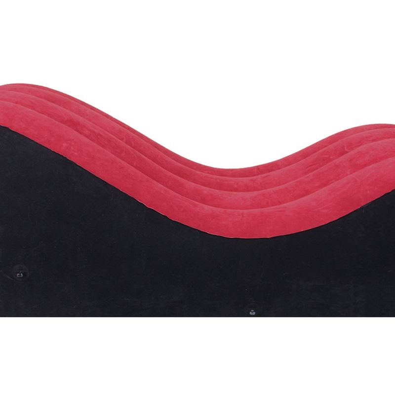 Large 1.5m Inflatable Suede Love Lounge with Handrail image 3