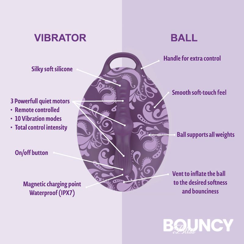 Bouncy Bliss Classic Inflatable Sit-On Vibrator image 3