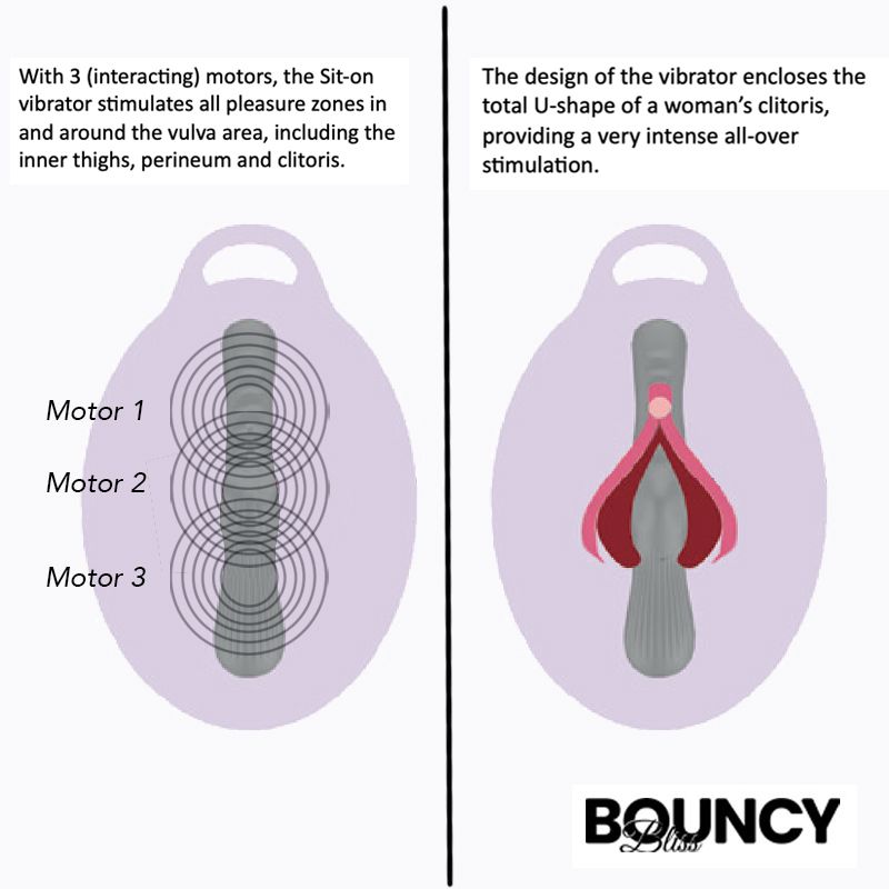 Bouncy Bliss Classic Inflatable Sit-On Vibrator image 5