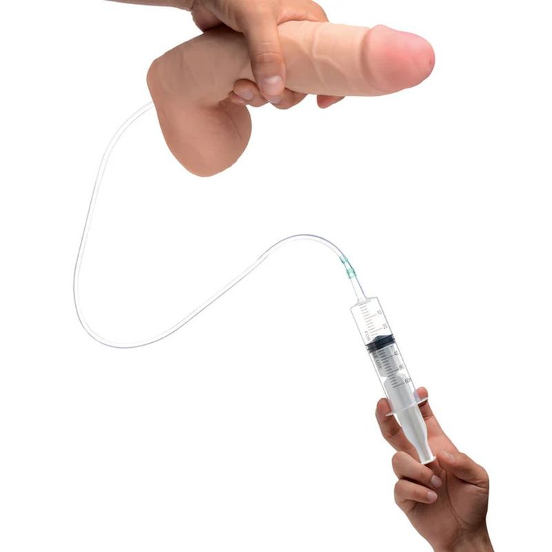 Squirting Dildo 9in with Syringe image 5