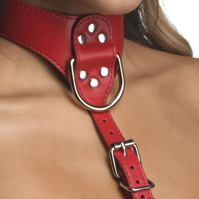 Red Female Chest Harness S/M image 4