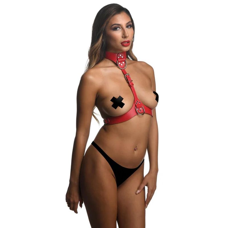 Red Female Chest Harness M/L image 3