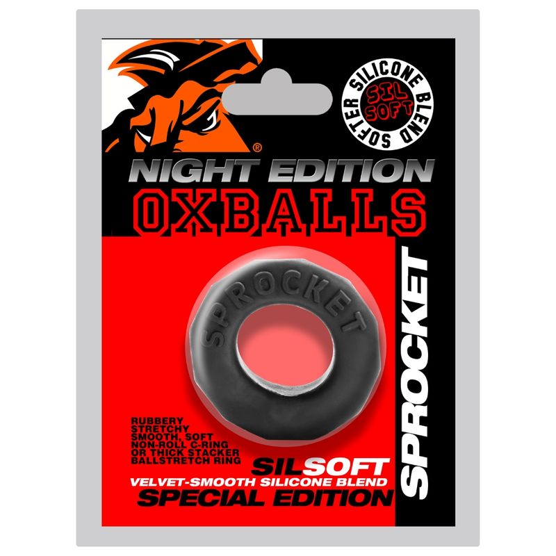 Sprocket Comfort No-Roll Cock Ring Night image 4