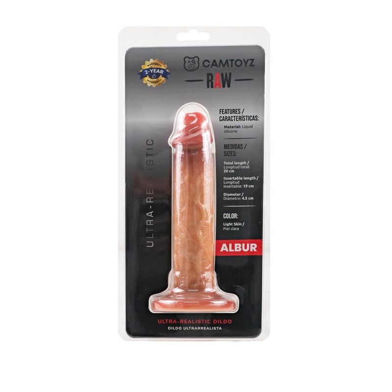 Ultra Realistic 20cm Silicone Dildo Albur image 3