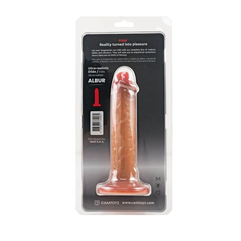 Ultra Realistic 20cm Silicone Dildo Albur image 4