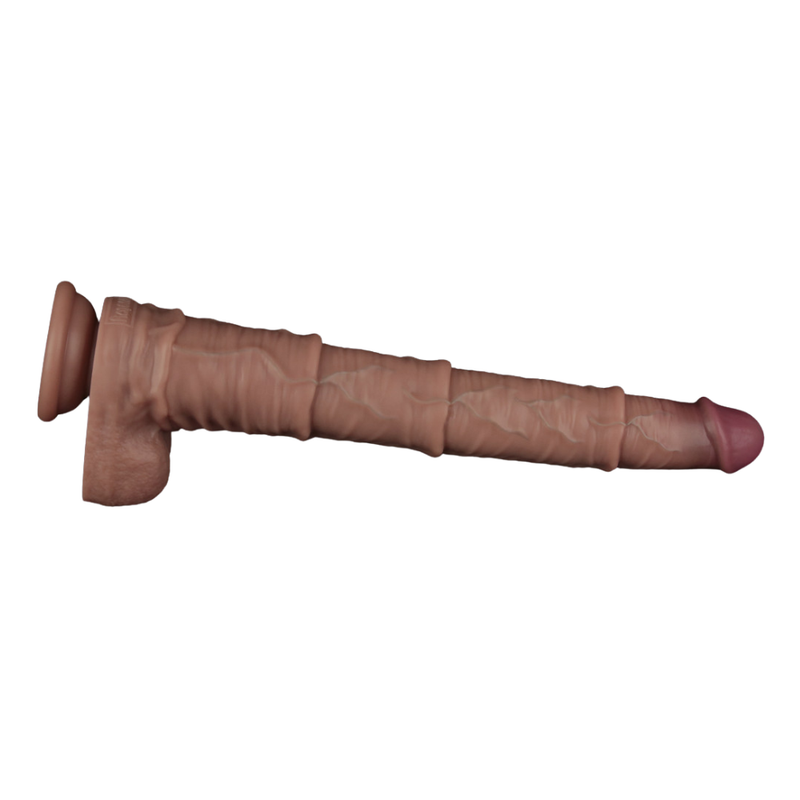 16in Dual Layered Bendable Silicone Cock XXL image 3