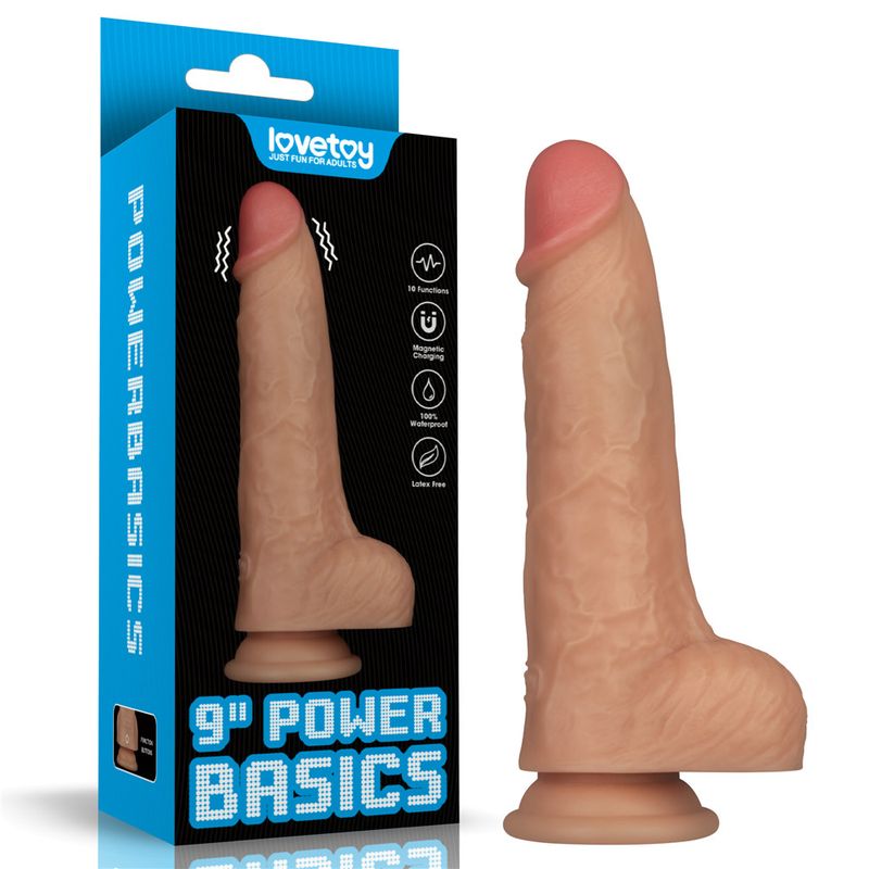 9in Vibrating USB Power Basics Cock image 1