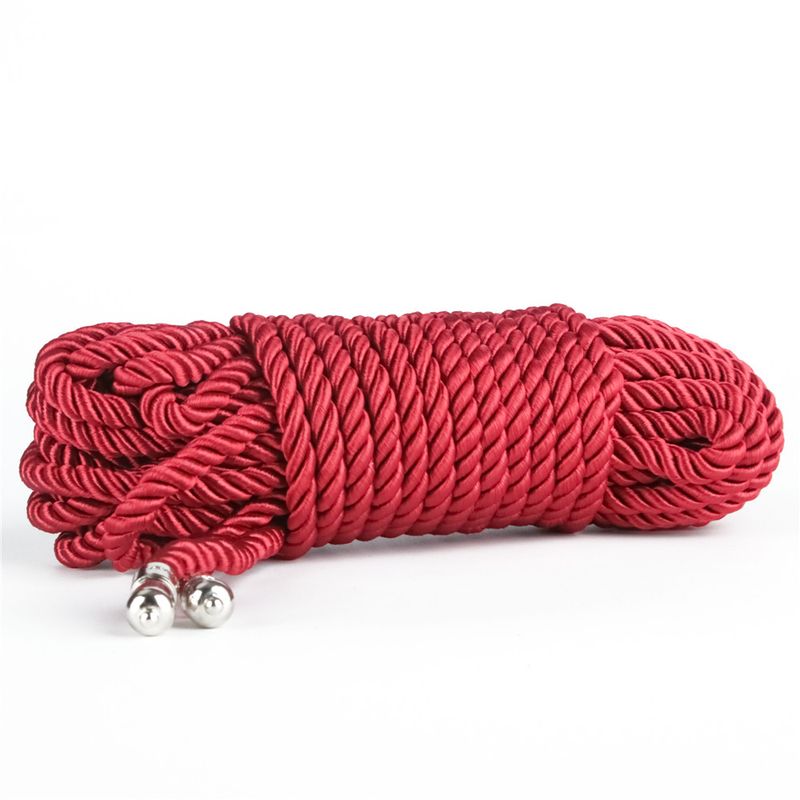 Rebellion Reign Crimson 10m Silky Bondage Rope Red image 1