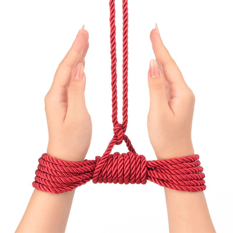 Rebellion Reign Crimson 10m Silky Bondage Rope Red image 2