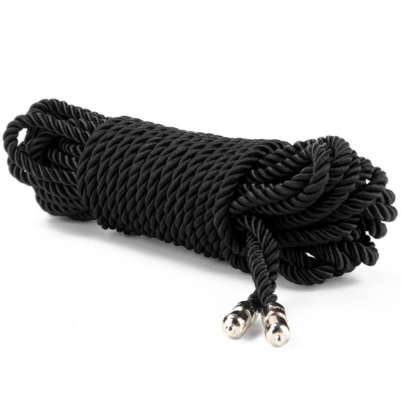 Rebellion Reign Ebony 10m Silky Bondage Rope Black image 3