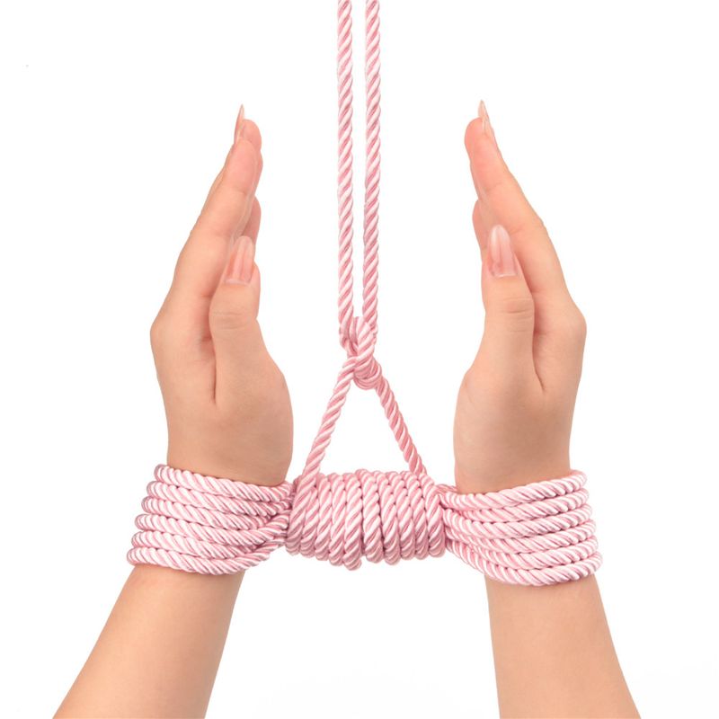 Rebellion Reign Rose 10m Silky Bondage Rope Pink image 2
