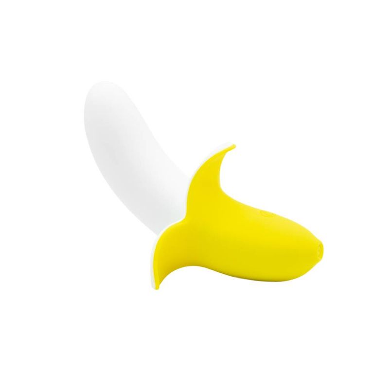 Banana Bliss 13cm Silicone Slimline Vibrator Massager image 1