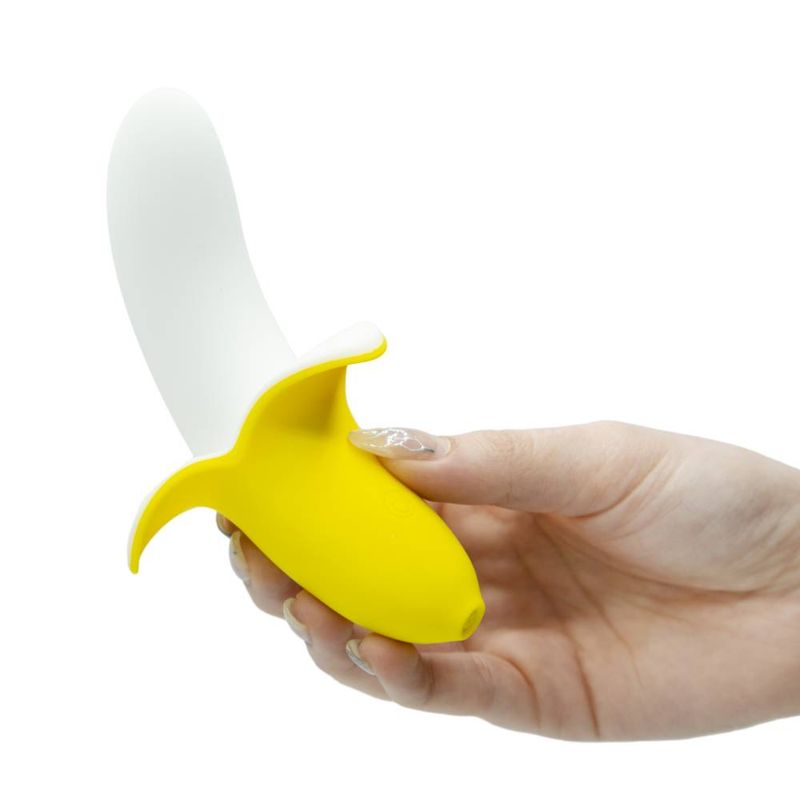 Banana Bliss 13cm Silicone Slimline Vibrator Massager image 2