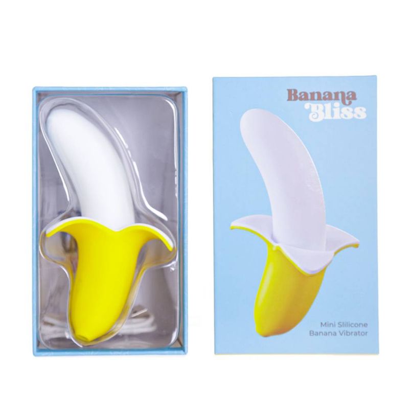 Banana Bliss 13cm Silicone Slimline Vibrator Massager image 6