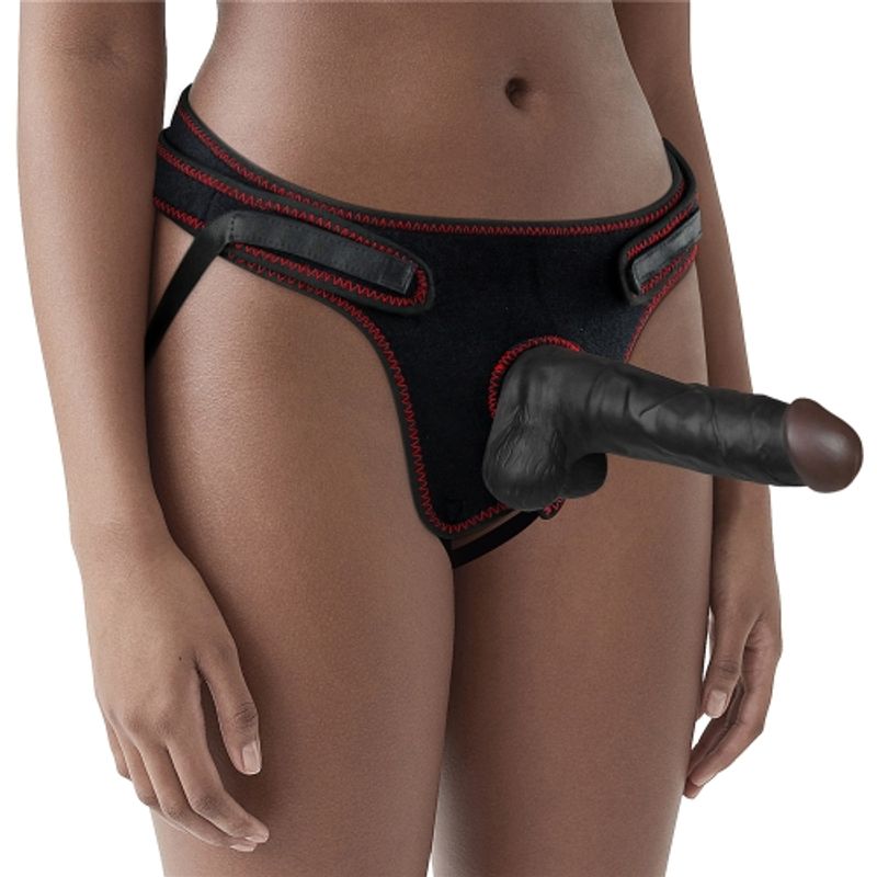 Easy Strap On Set 7.5in Black image 1