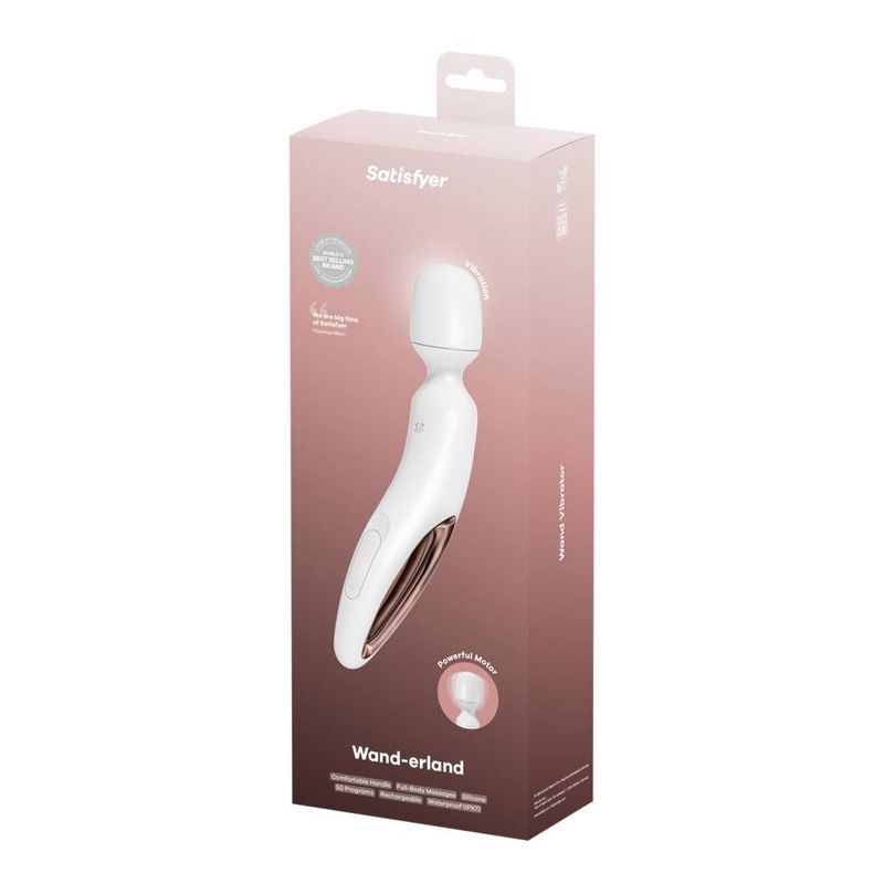 Satisfyer Wand-erland 50 Mode White Body Wand image 5