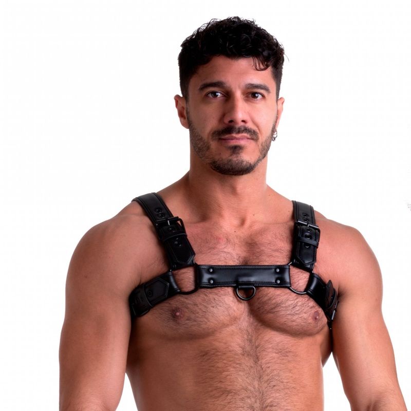 Vegan Bulldog Harness Black image 1