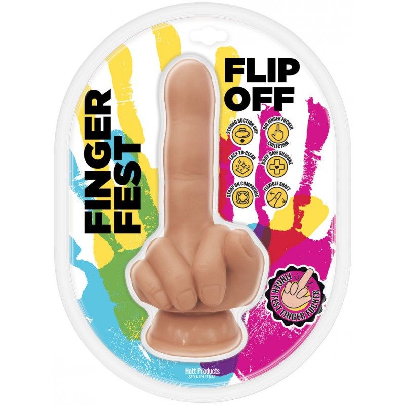 Finger Fest Dildo Flip Off Flesh image 2