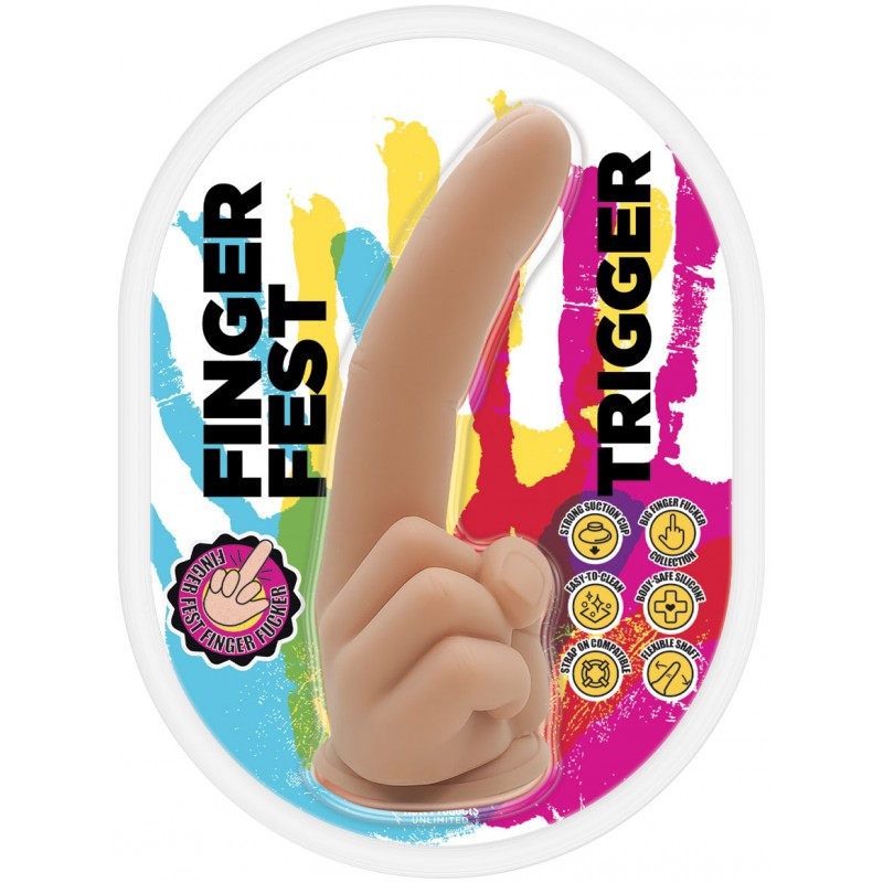 Finger Fest Dildo Trigger Flesh image 2