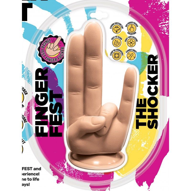 Finger Fest Dildo The Shocker Flesh image 2