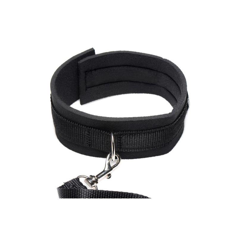 Neoprene Collar And Leash Set Black image 6