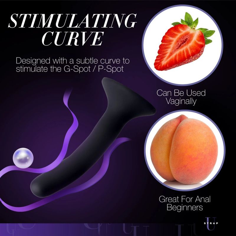 Black Silicone Strap-On Dildo Small image 5