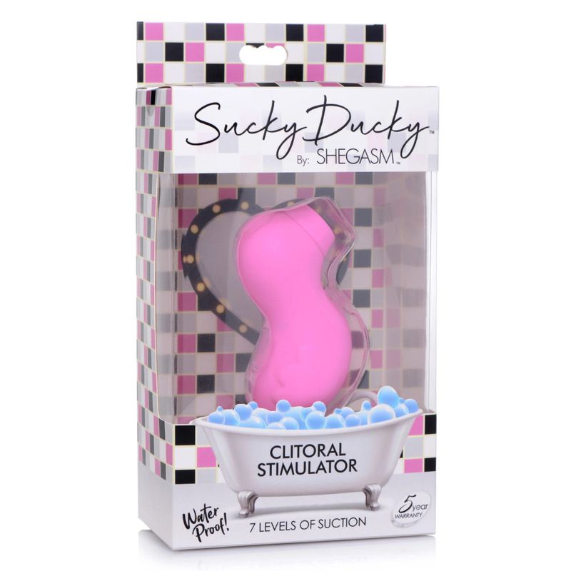 Sucky Ducky Silicone Clitoral Stimulator Pink image 4