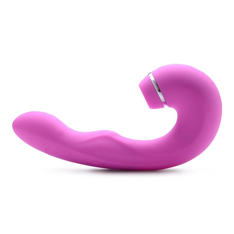 Shegasm 5 Star 10X Tapping G-Spot Vibe w Suction Pink image 1