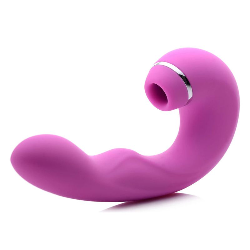 Shegasm 5 Star 10X Tapping G-Spot Vibe w Suction Pink image 2