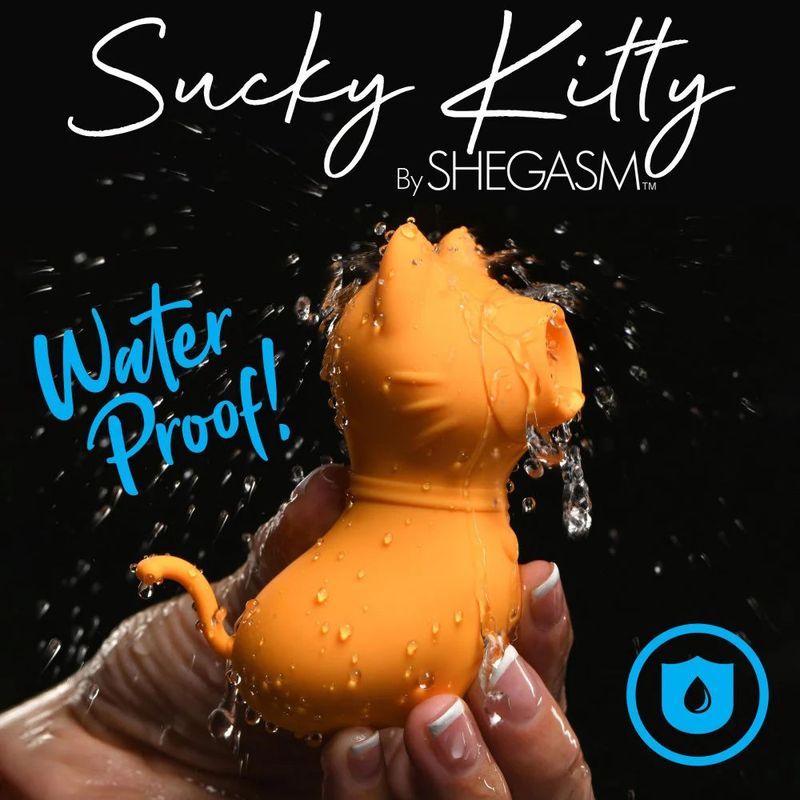 Sucky Kitty 7X Clitoral Stimulator Orange image 4