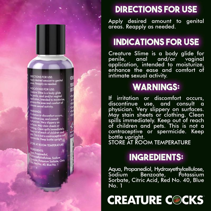 Creature Slime Purple Slime Water Based Lubricant 4oz image 3