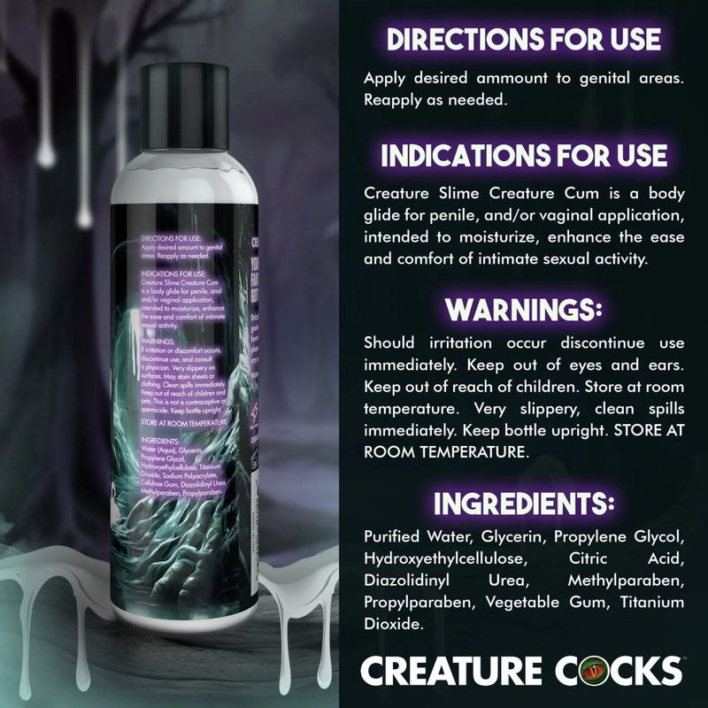 Creature Slime Creature Cum Unscented Jizz Lubricant 8oz image 5