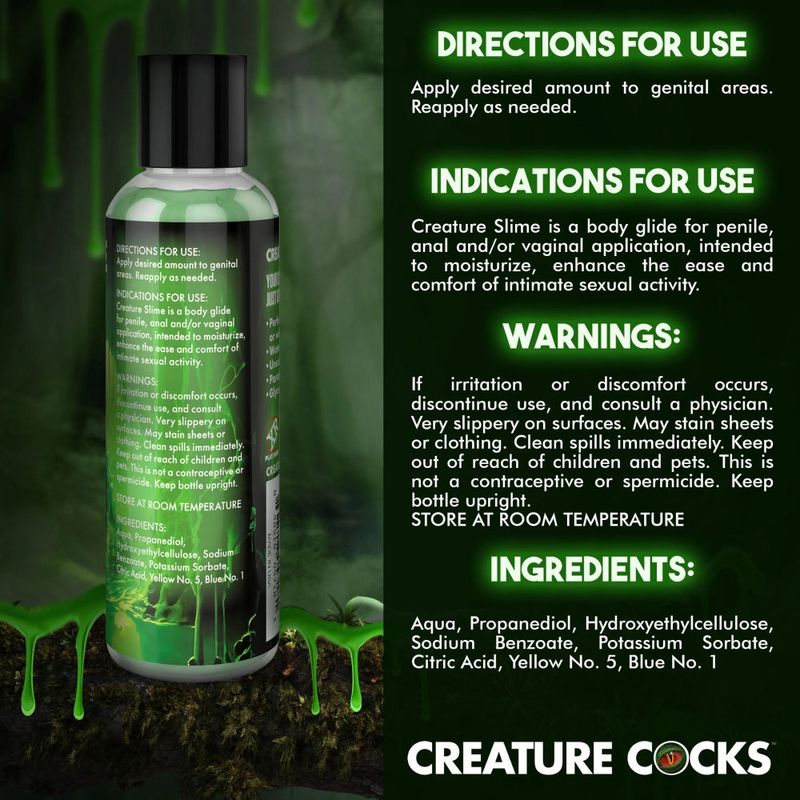 Creature Slime Green Slime Water Based Lubricant 4oz image 5