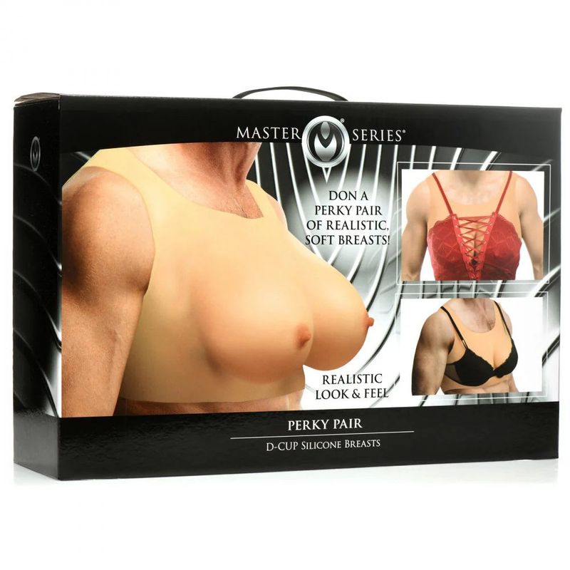 Perky Pair D Cup Silicone Breasts image 3