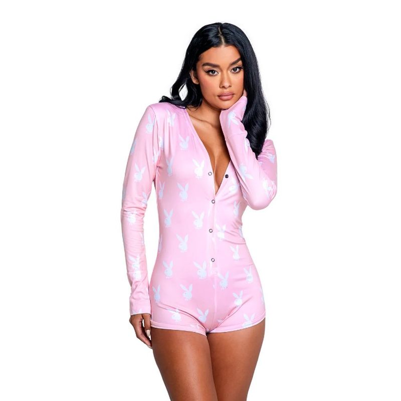 Playboy Slumber Bunny Romper Pink image 3