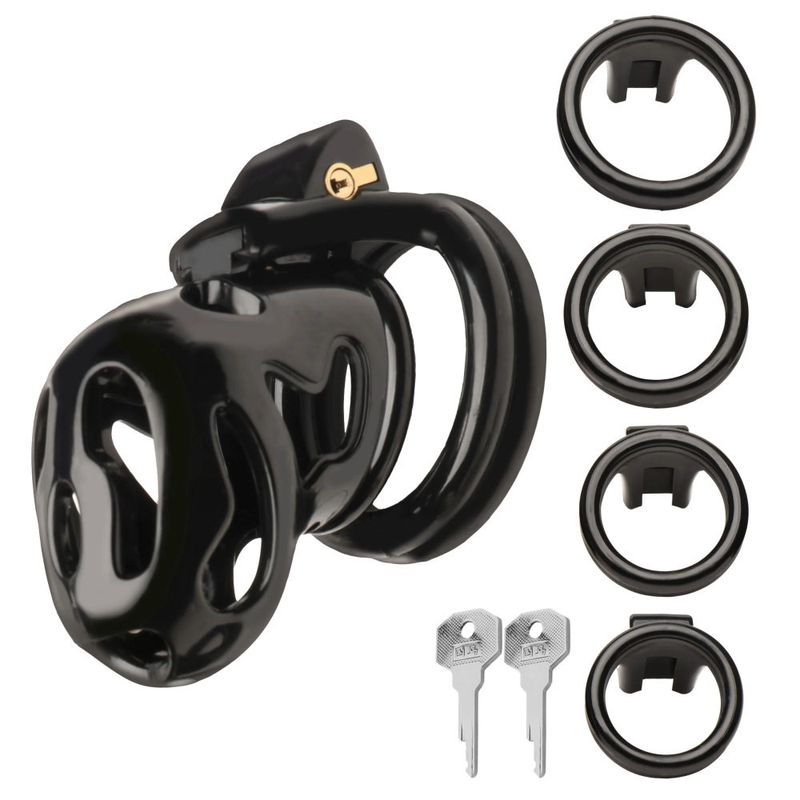 Hard Stop Double Ring Chastity Cage image 1
