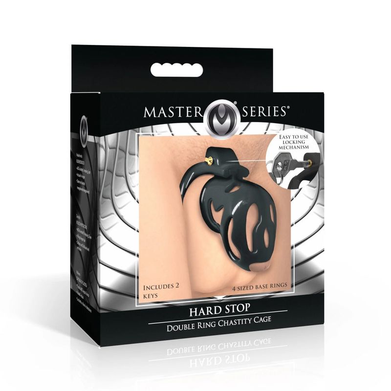 Hard Stop Double Ring Chastity Cage image 6