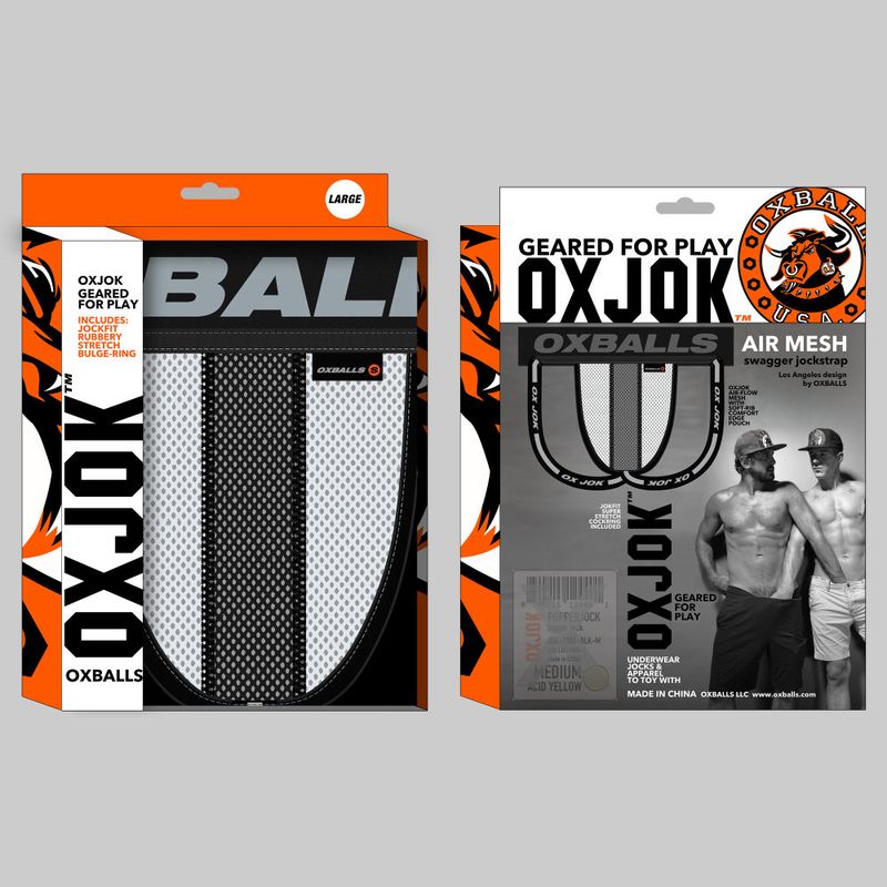 Oxballs Airmesh Swagger Jockstrap Ice White image 2