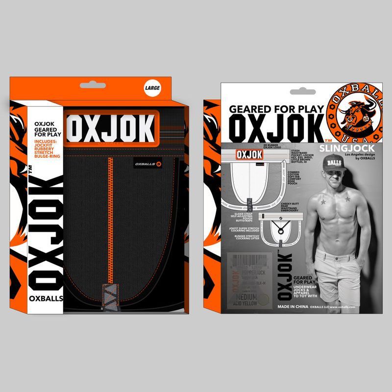 Oxballs Slingjock Upthrust Slider-Strap Jock Black Iron image 14