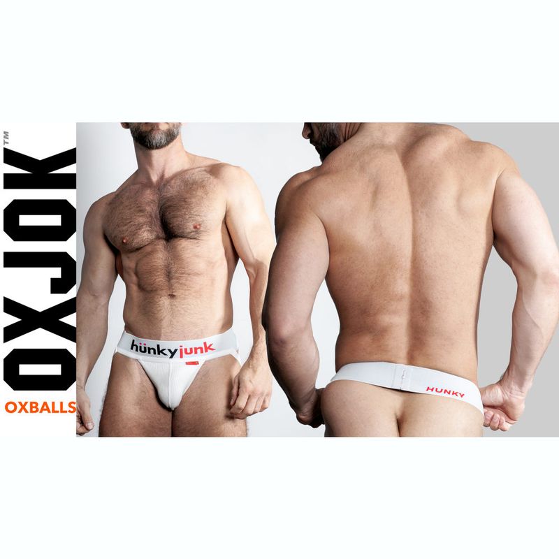 Oxballs Hunker Slider Strap Jock White Snow image 3