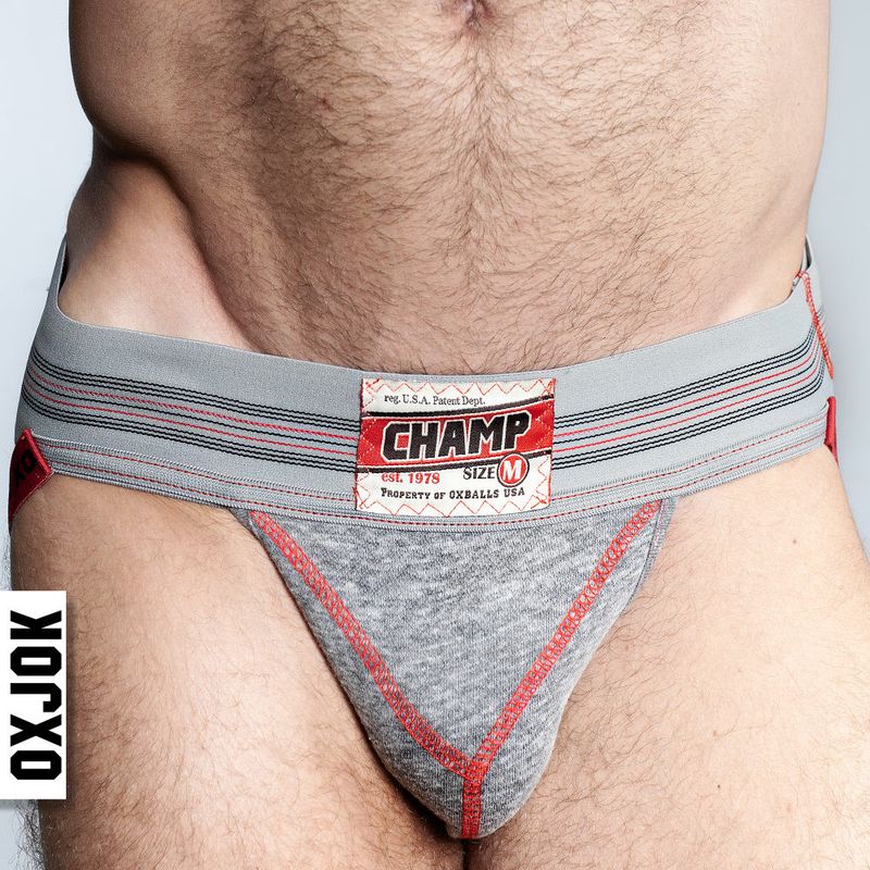 Oxballs Champ Vintage Jockstrap Gray Heather image 10