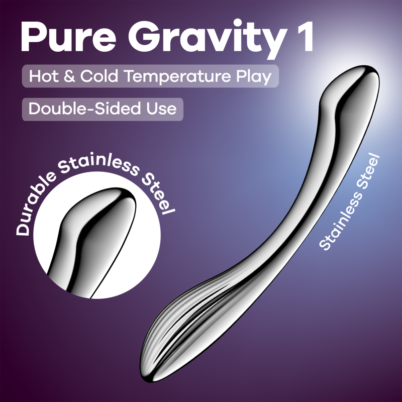 Satisfyer Pure Gravity 1 Metal Dildo image 2
