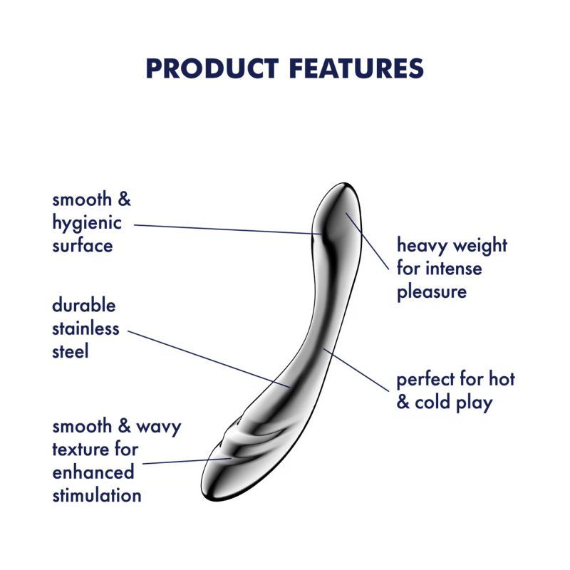 Satisfyer Pure Gravity 3 Metal Dildo image 3