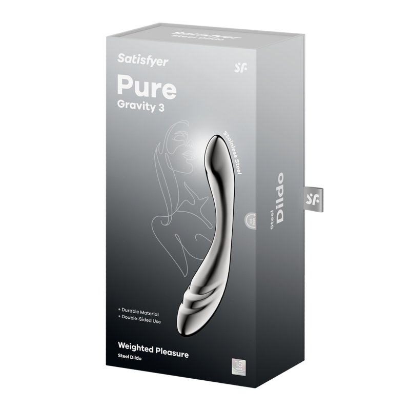 Satisfyer Pure Gravity 3 Metal Dildo image 4