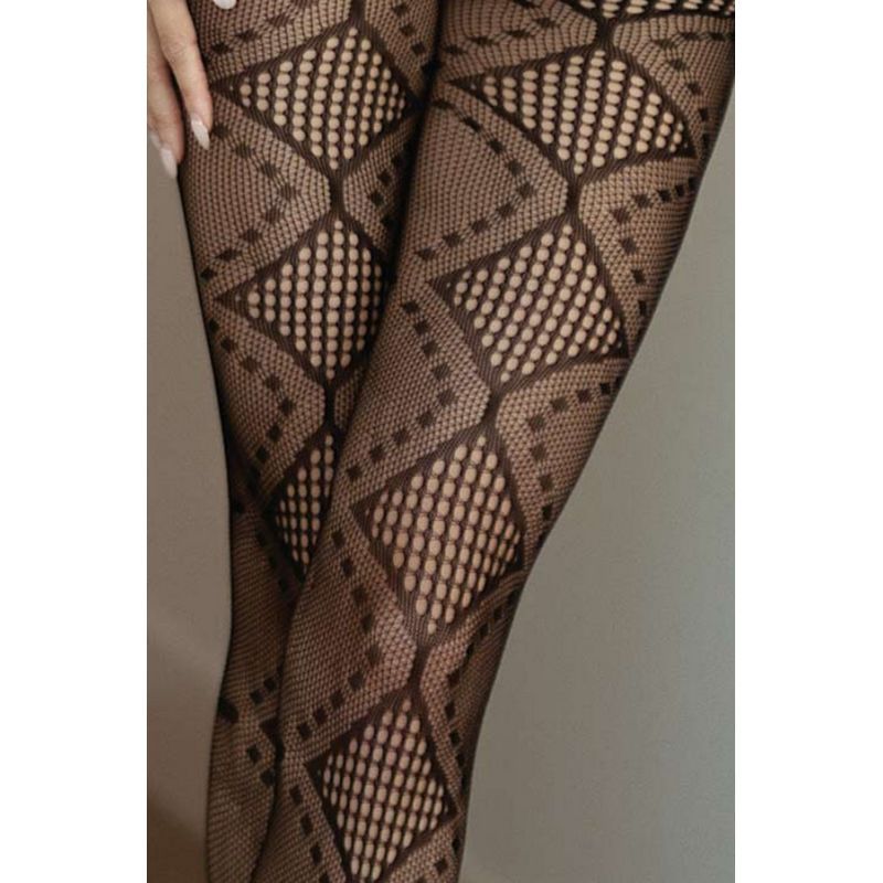 Midnight Allure Fishnet Tights Black image 3